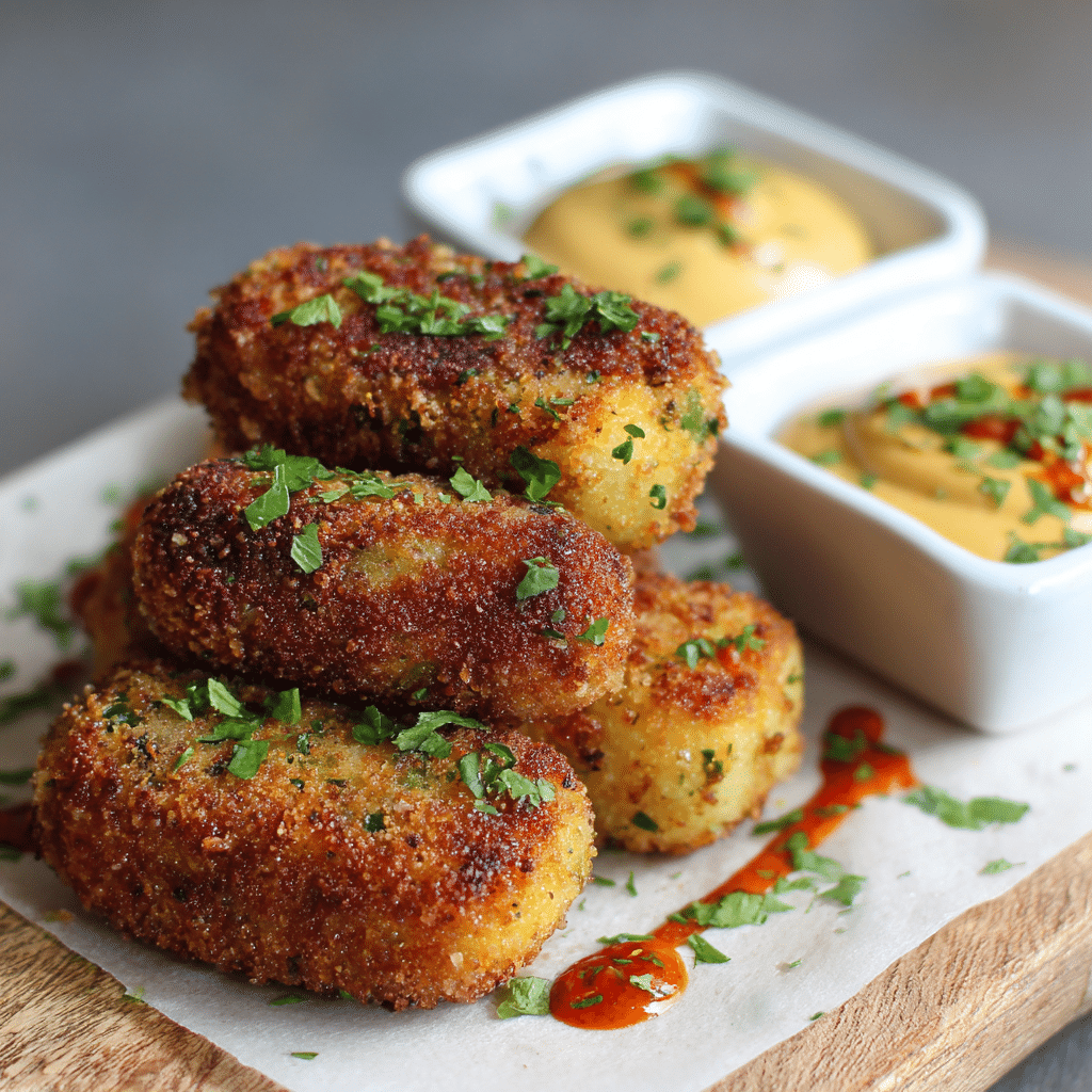 Savory Potato Croquettes Recipe - Recipe Image