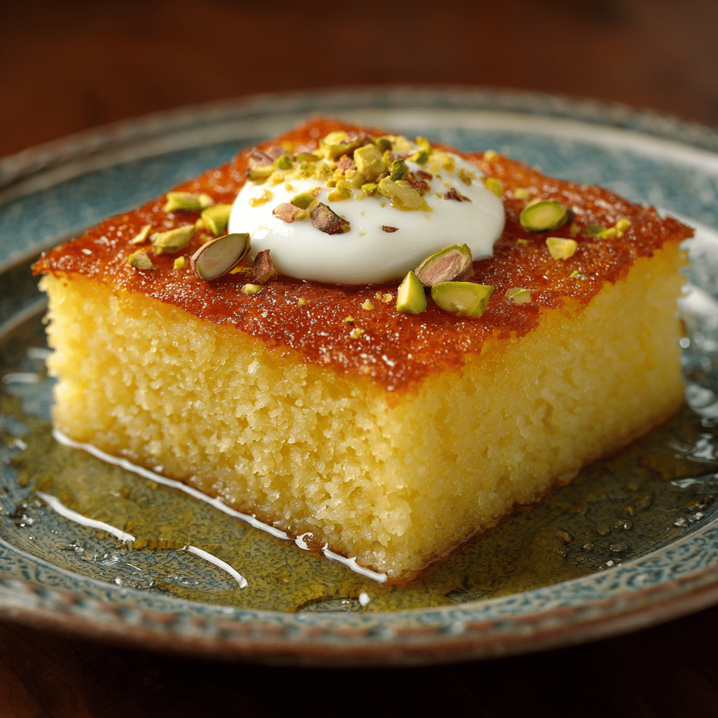 Revani Semolina Cake Recipe - Recipe Image