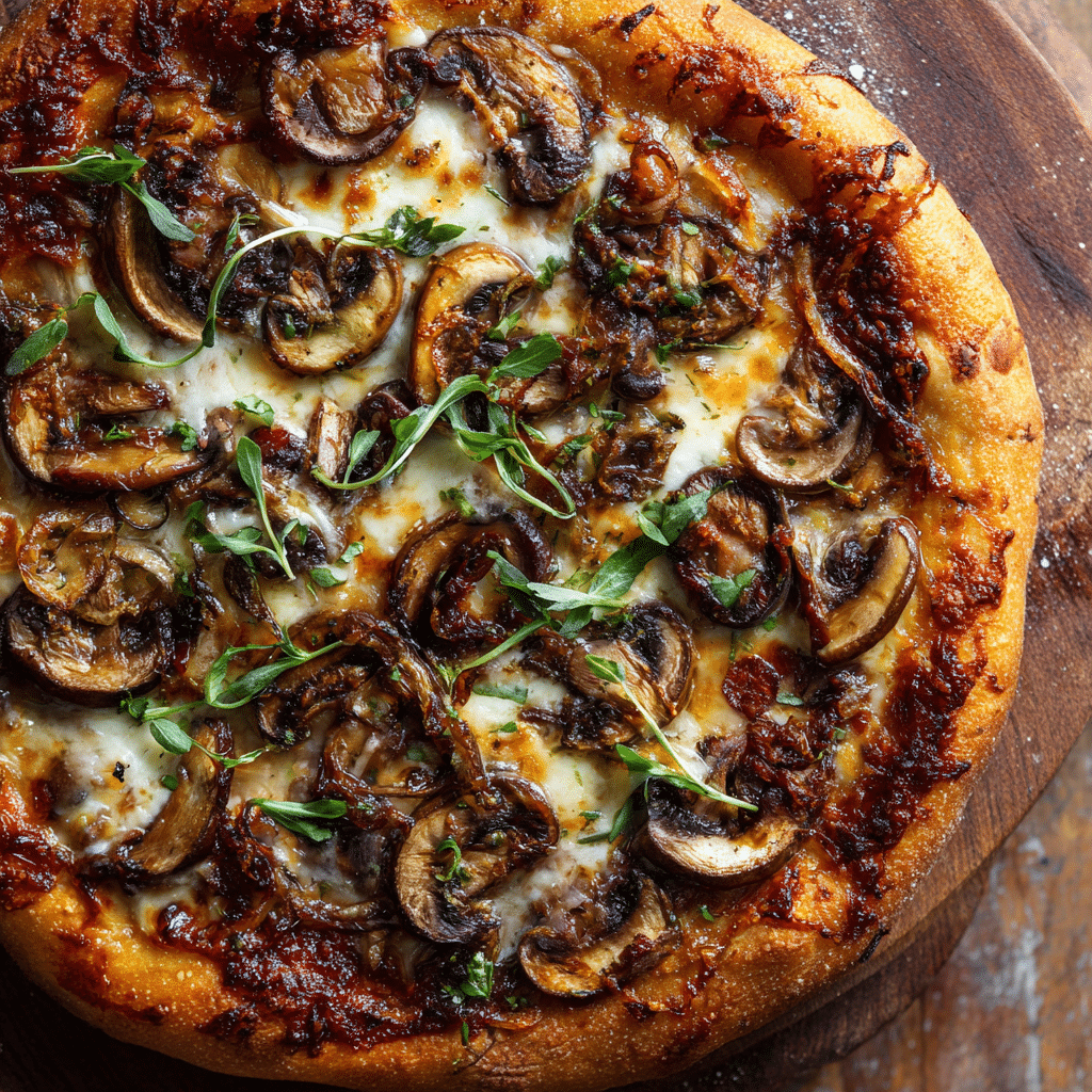 Mushroom Pizza Recipe - Recipe Image