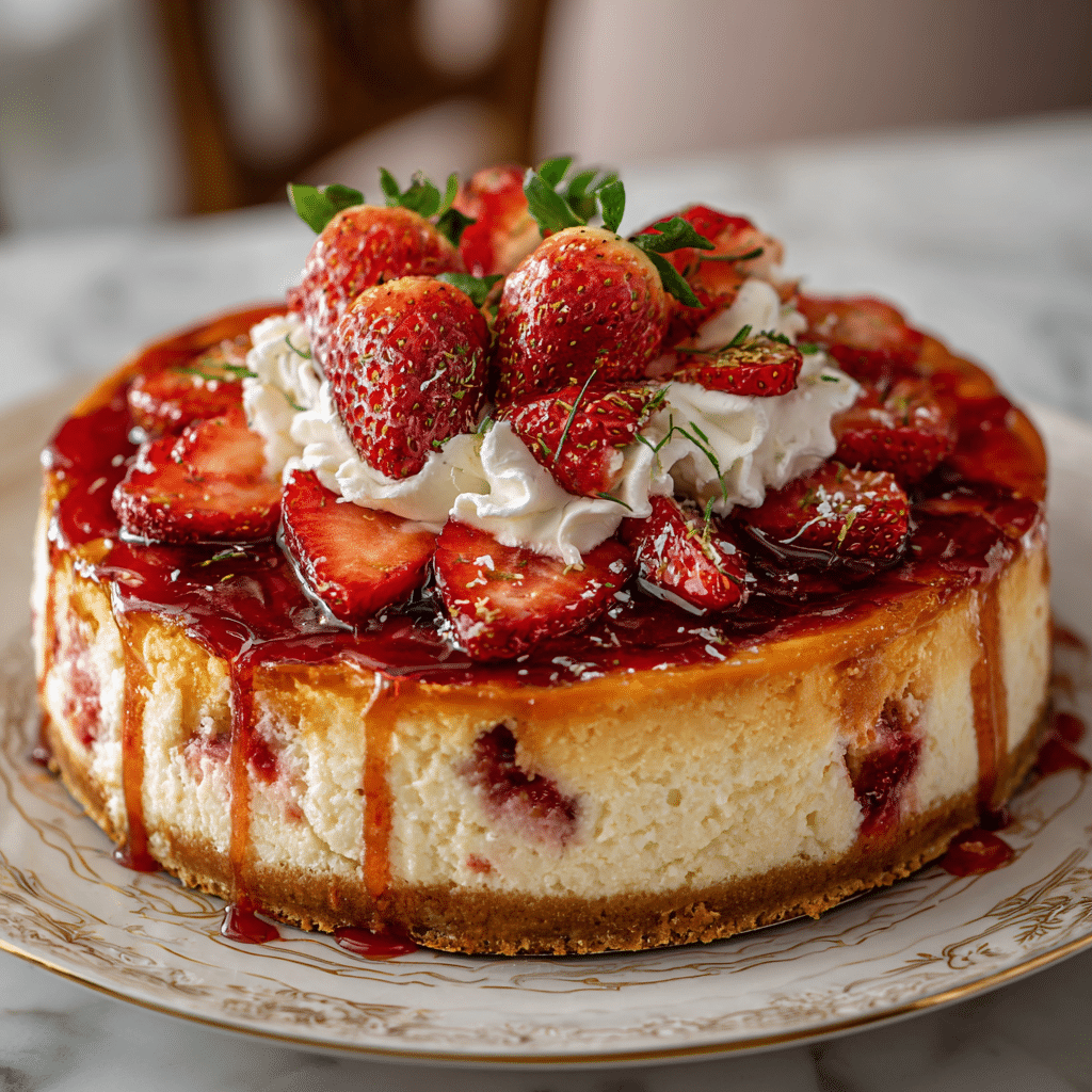 Strawberry Cheesecake Recipe - Recipe Image
