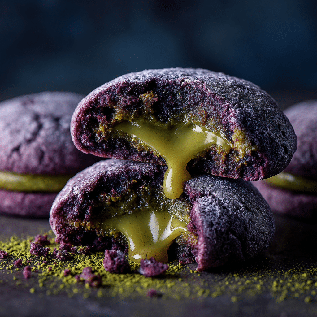 Ube Matcha Lava Cookies Recipe - Recipe Image