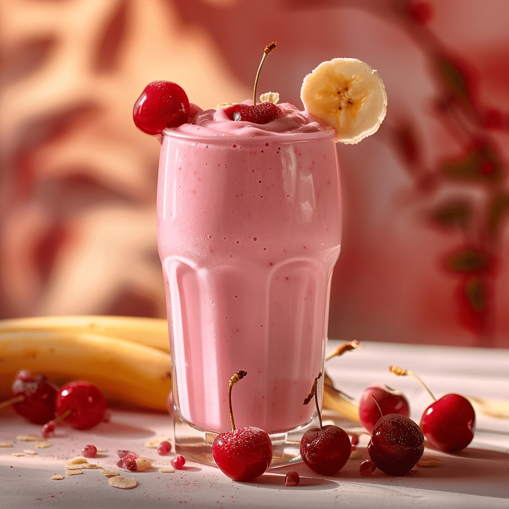 Cherry Banana Yogurt Shake Recipe - Recipe Image
