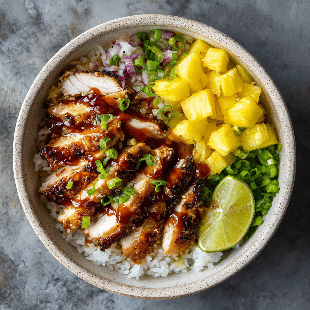 Pineapple Chicken Rice Bowl Recipe - Recipe Image