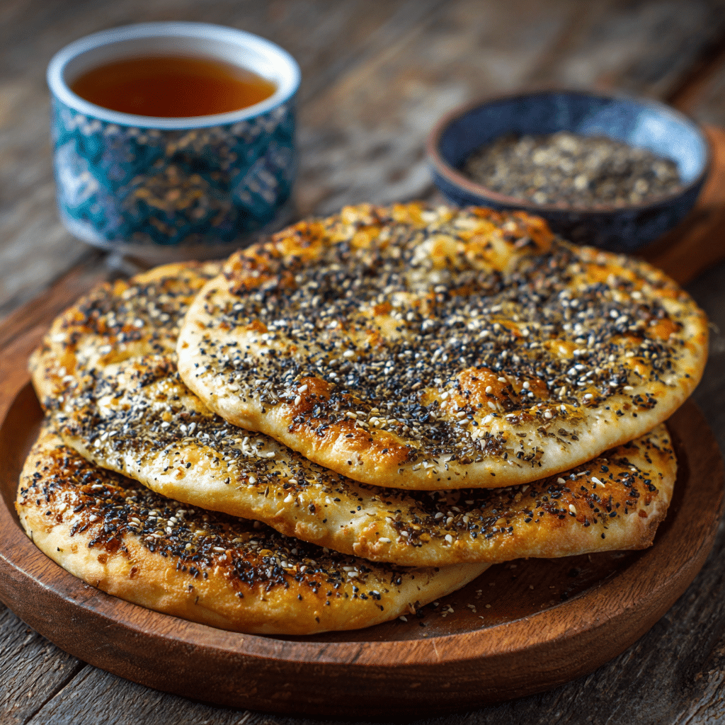 Zaatar Cheese Manakish Recipe - Recipe Image