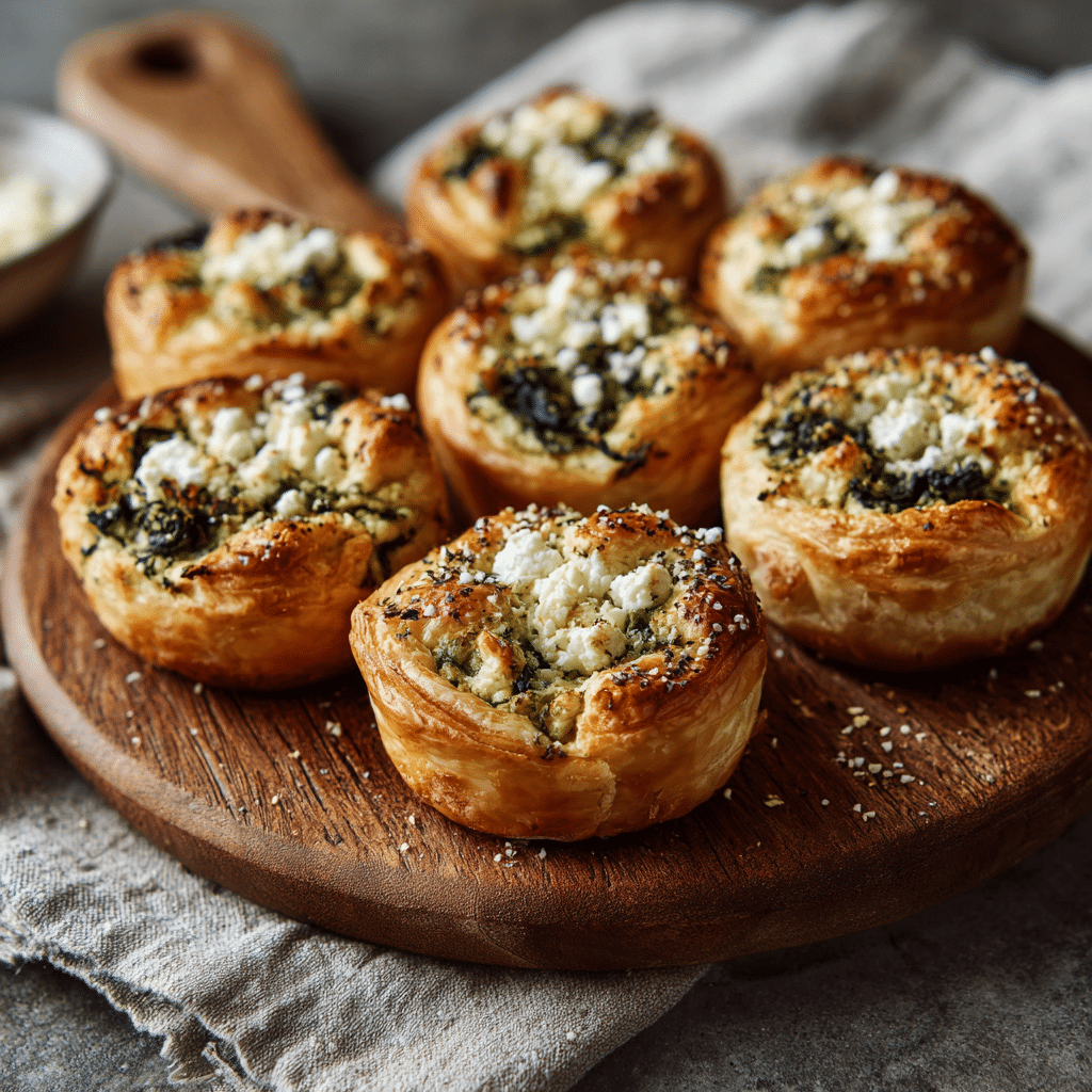 Mini Spinach Feta Pies Recipe - Recipe Image