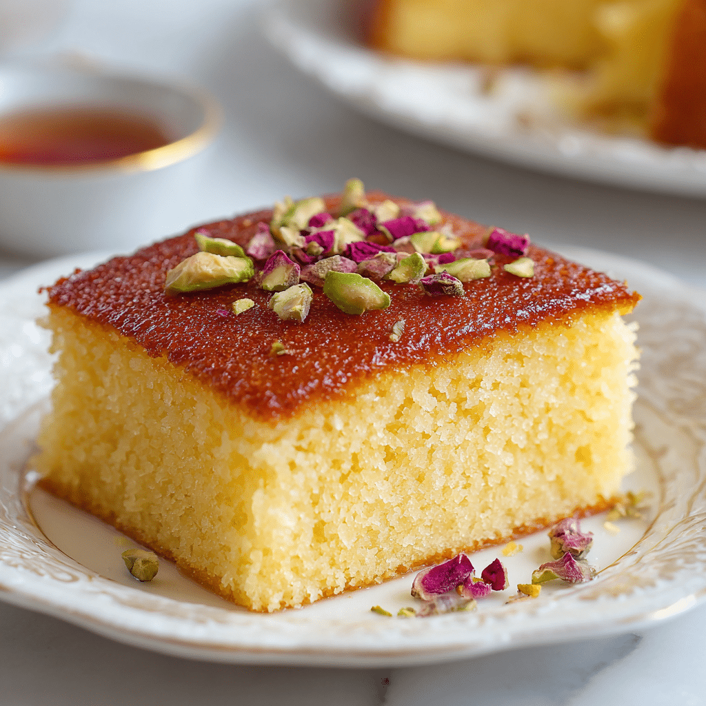 Revani Semolina Cake Recipe - Recipe Image