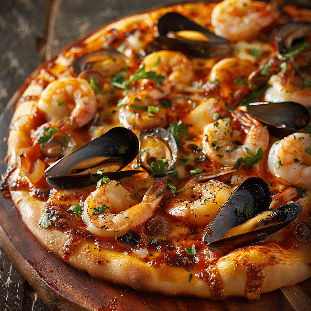 Seafood Pizza Recipe - Recipe Image