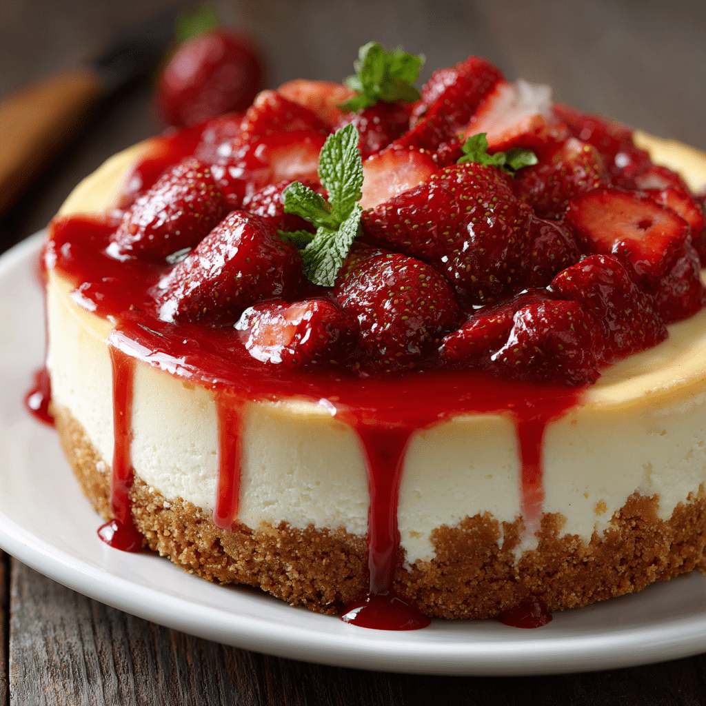 Strawberry Cheesecake Recipe - Recipe Image