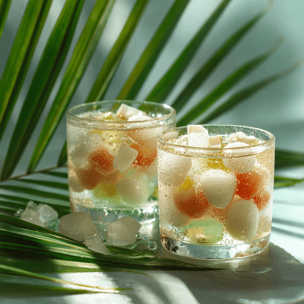 Buko Lychee Jelly Cups Recipe - Recipe Image