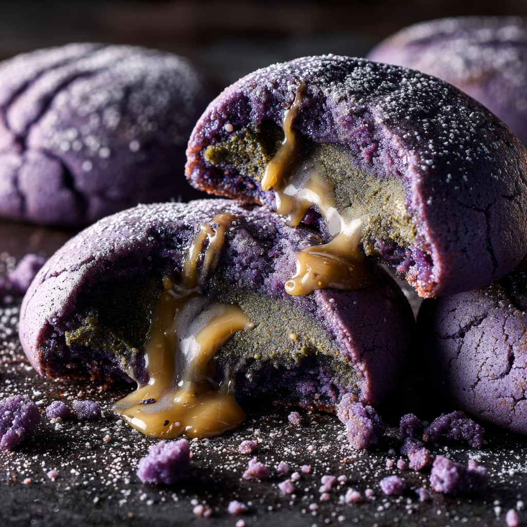Ube Matcha Lava Cookies Recipe - Recipe Image