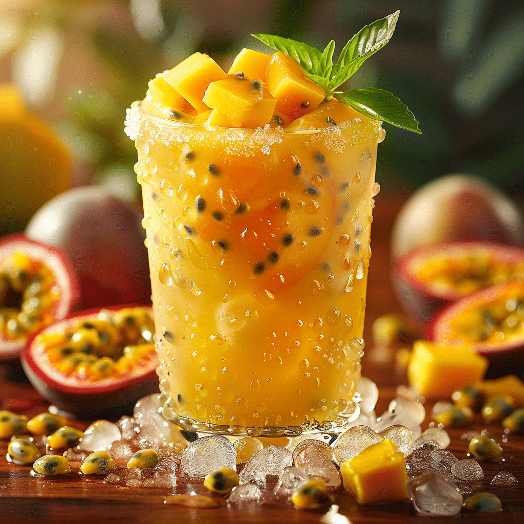 Mango Passion Fruit Slush Recipe - Recipe Image