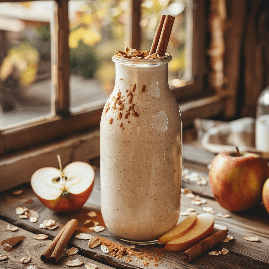 Apple Cinnamon Breakfast Smoothie Recipe - Recipe Image